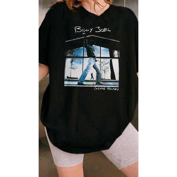 90S Billy Joel Glass Houses Shirt, Billy Joel Tour Shirt-image