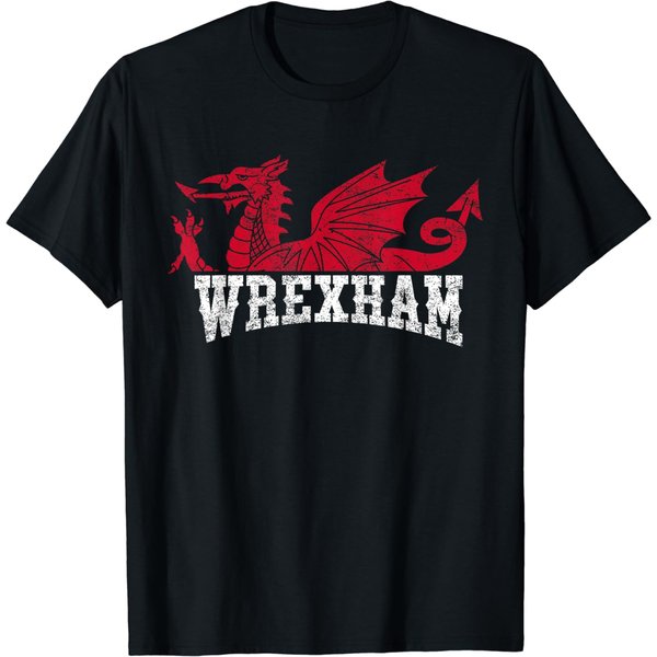 Wrexham Wales Red Dragon Wrecsam T-Shirt-image