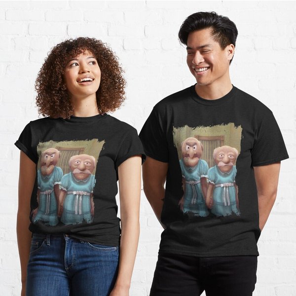 Muppet Maniac Statler & Waldorf As The Grady Twins T-Shirt-image