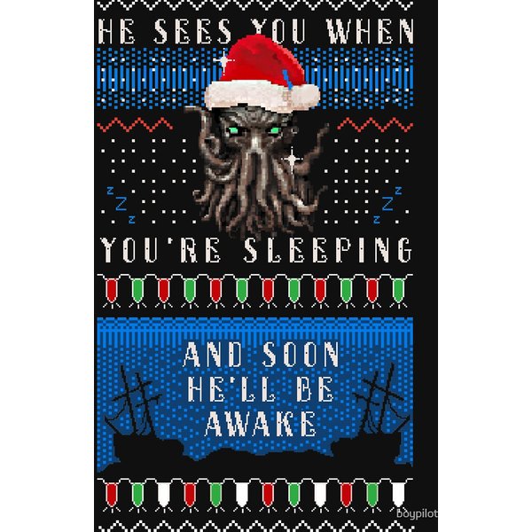 Cthulhu Ugly Christmas T-shirt