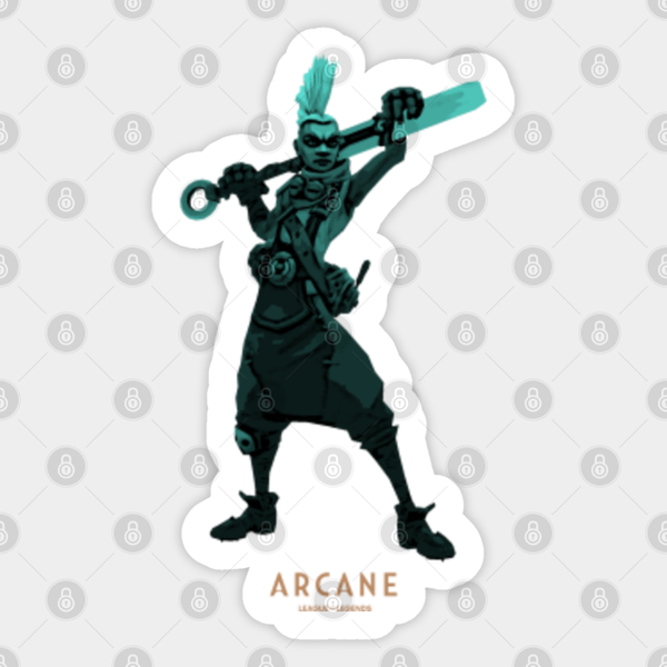Arcane Ekko - Arcane - Sticker-image