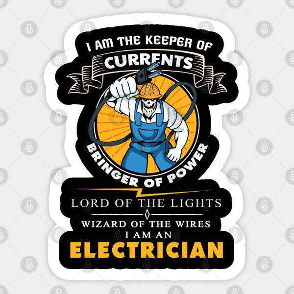 Awesome Electrician Gift Electrical Engineer Lineman Design - Electrician - Sticker-image