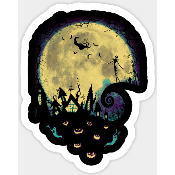 Nightmare Moon - Nightmare Before Christmas - Sticker-image