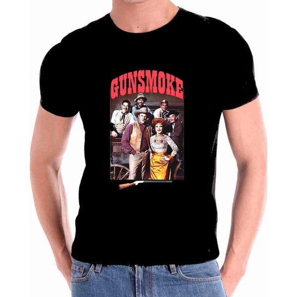 Gunsmoke Cast Pastel Painting T Shirt For Men-image
