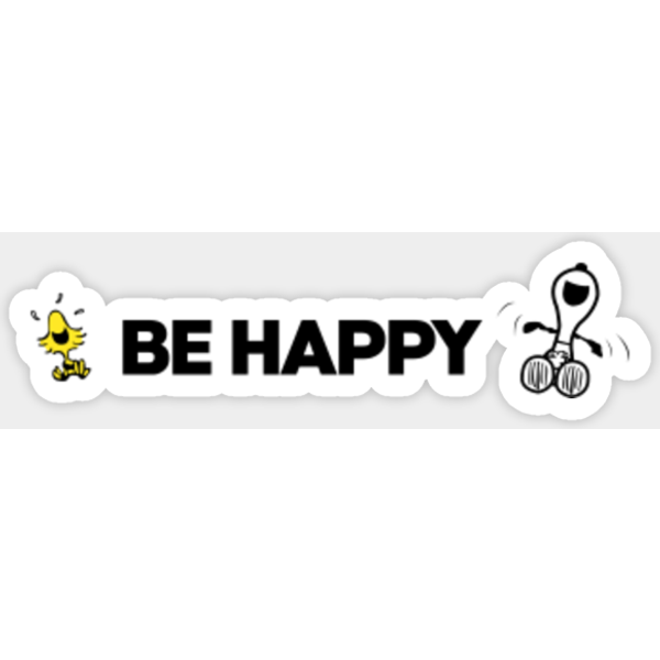 Snoopy Be Happy - Snoopy - Sticker-image