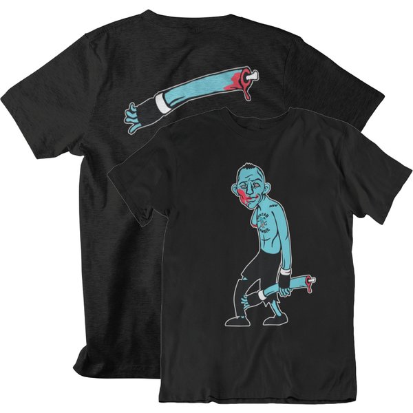 Chan Sung Jung Korean Zombie Hand Front & Back Graphic Mma Fighter Unisex T-Shirt-image