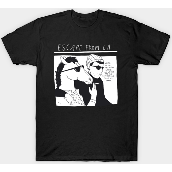 Bojack Youth - Escape From L.A. (Black) - Bojack Horseman - T-Shirt-image