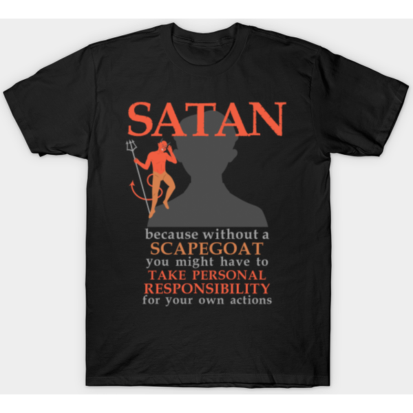 Satan Loves Me Baphomet Devil 666 Scapegoat Agnost - Satanic - T-Shirt-image