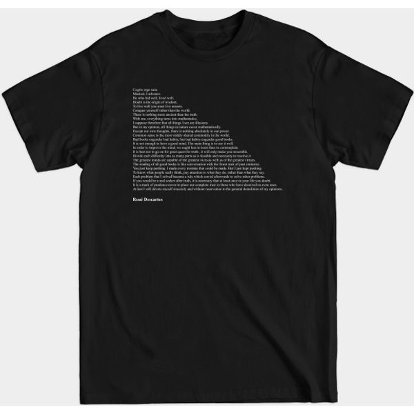 René Descartes Quotes - Descartes - T-Shirt-image