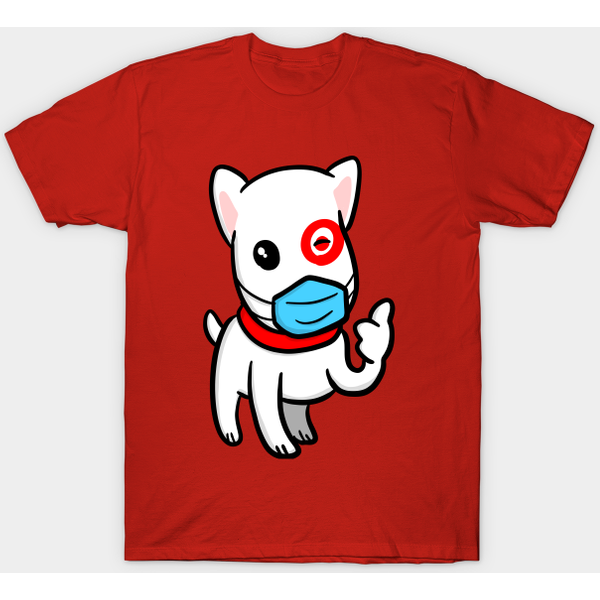 Essential Employee Dog Wearing Mask - Store Employee - T-Shirt-image