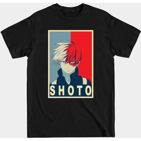 Shoto Todoroki Poster - Shoto Todoroki - T-Shirt-image