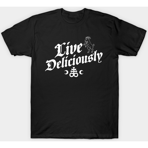 Live Deliciously - Occult Witch - Black Phillip - T-Shirt-image