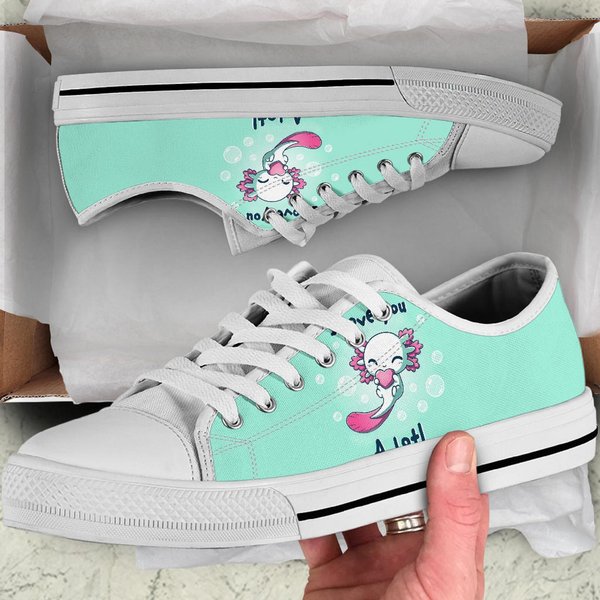Magical Pattern Of Axolotl Women's Low Top Sneaker-image