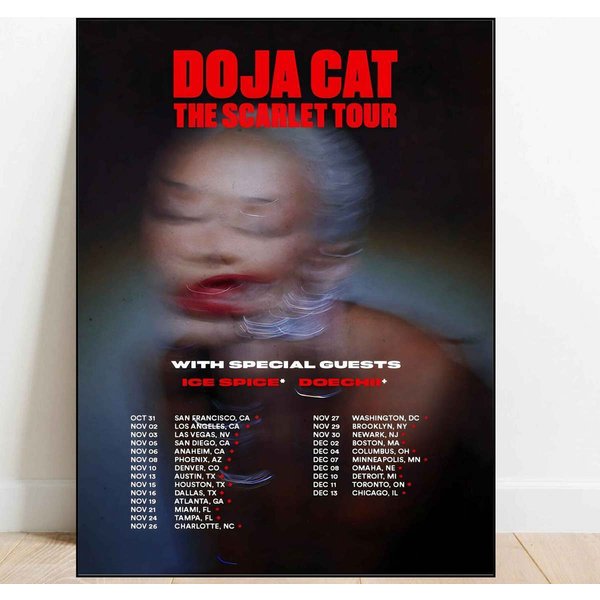 Doja Cat The Scarlet Tour 2023 North America Poster-image