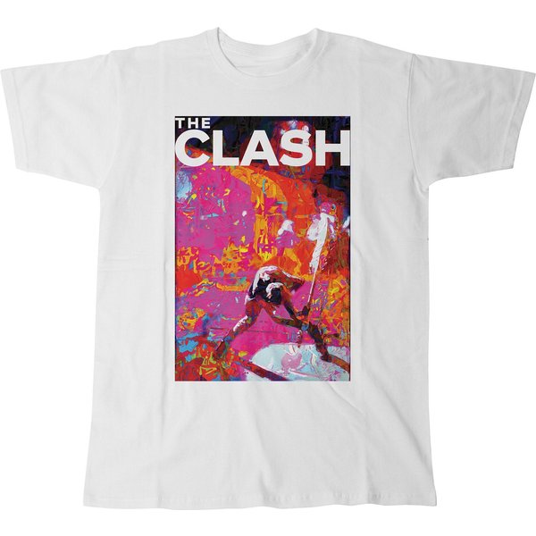 The Clash Graphic Painting Guitar London Calling T-Shirt-image