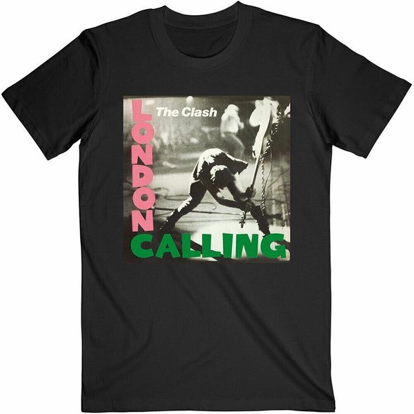 The Clash T Shirt London Calling Mens Black Punk-image