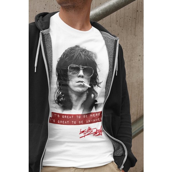 Keith Richards Famous Quotes - Unisex Fashion Tee-image