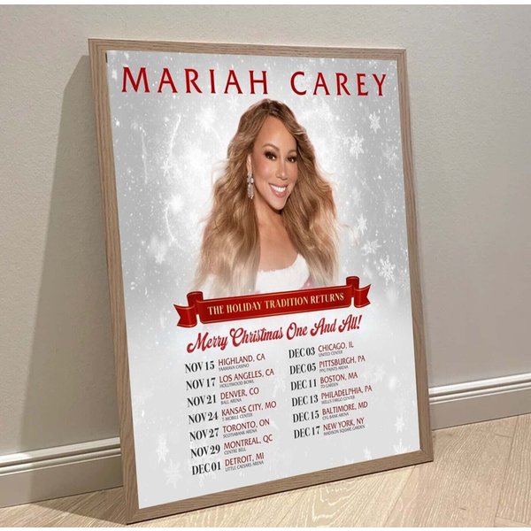 Mariah Carey Merry Christmas One And All Tour Poster-image