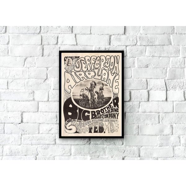 1966 Jefferson Airplane Poster - A Tribal Stomp Poster-image