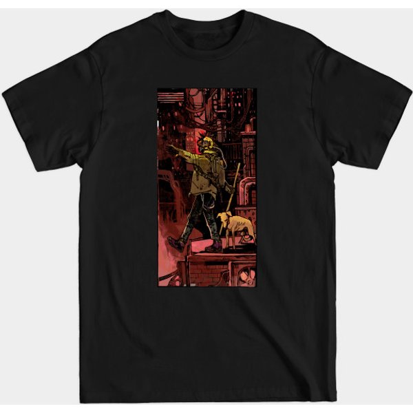 The Fool (Cyberpunk Tarot) - Cyberpunk - T-Shirt-image