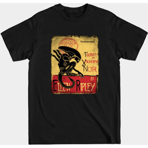 Tournee Du Xenomorphe Noir - Aliens - T-Shirt-image
