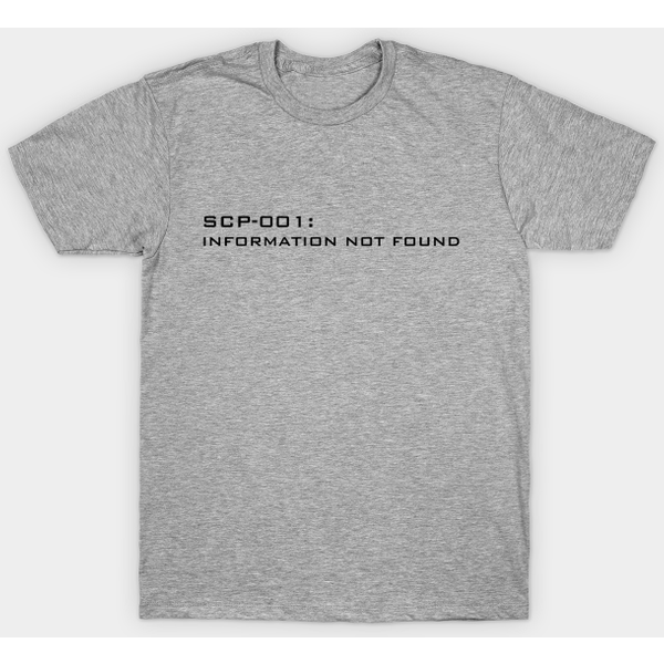 Scp-001: Information Not Found - Scp - T-Shirt-image