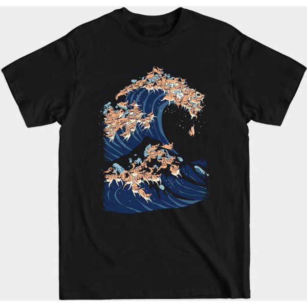 The Great Wave Of Chihuahua - Chihuahua - T-Shirt-image