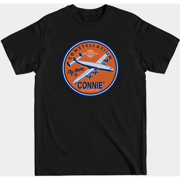 Vintage Constellation Airliner - Constellation Airplane - T-Shirt-image