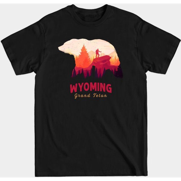 Vintage Grand Teton National Park Wyoming - Grand Teton National Park - T-Shirt-image