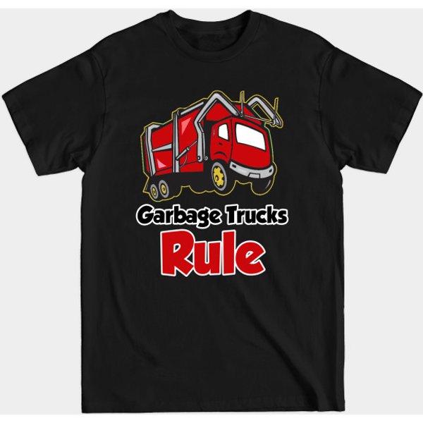 Garbage Trucks Rule! - Garbage Trucks - T-Shirt-image