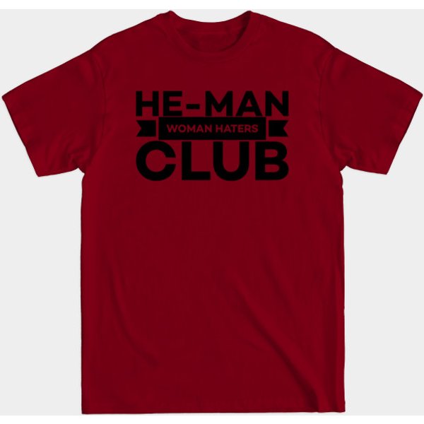 Funny Design - He-Man Woman Haters Club (Black) - Little Rascals - T-Shirt-image