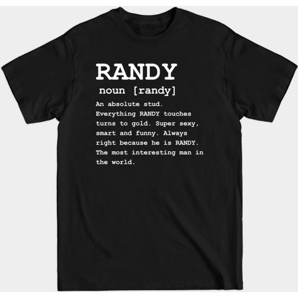 Adult Definition - First Name Randy Men - Randy - T-Shirt-image