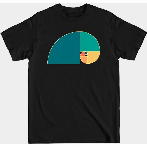 Vintage Fibonacci Spiral - Fibonacci - T-Shirt-image