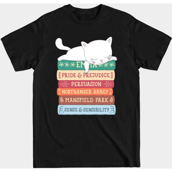 Jane Austen Books - Jane Austen - T-Shirt-image