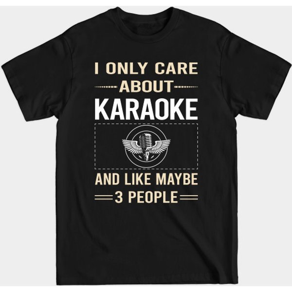 Funny 3 People Karaoke - Karaoke - T-Shirt-image