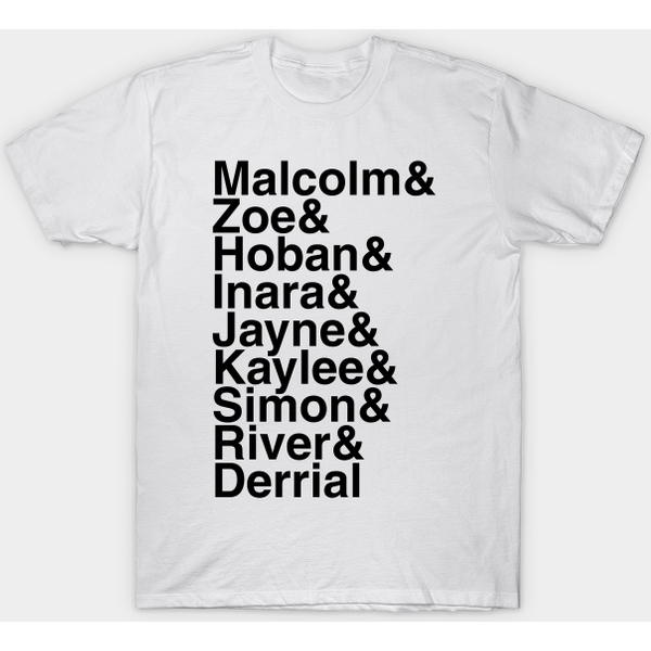 Firefly Helvetica List - Firefly - T-Shirt-image