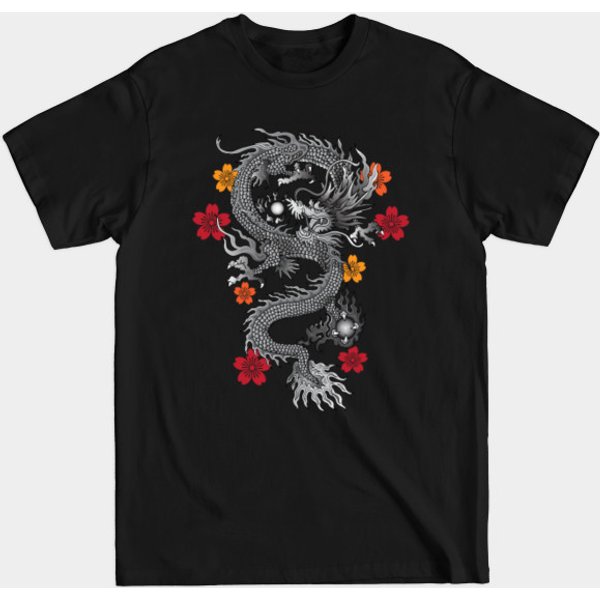 Silver Dragon - Dragon - T-Shirt-image