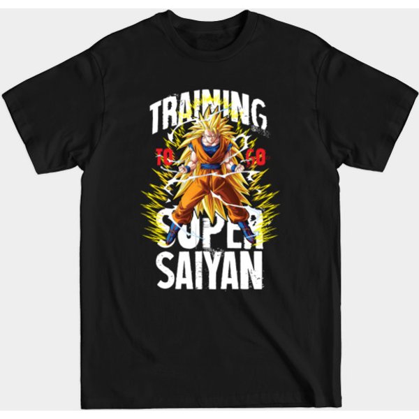 Training To Go Super Saiyan Black - Super Saiyan Training - T-Shirt-image
