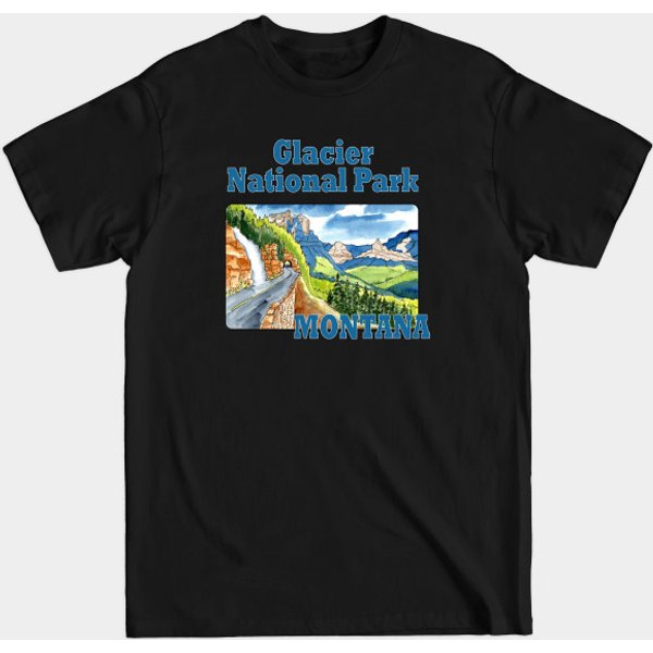 Glacier National Park, Montana - Glacier National Park - T-Shirt-image