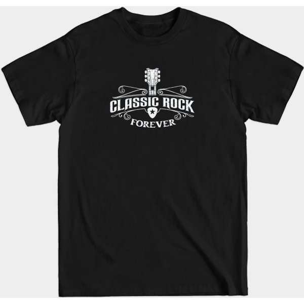 Vintage Classic Rock Forever Badge - Classic Rock Fan - T-Shirt-image