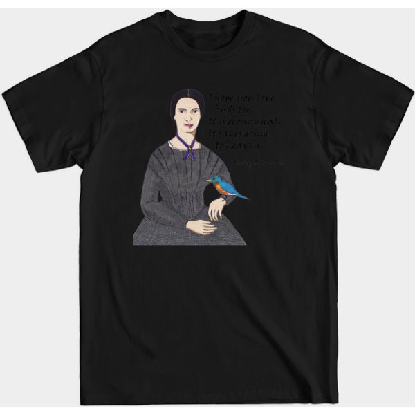 Emily Dickinson Bird Quote - Emily Dickinson - T-Shirt-image
