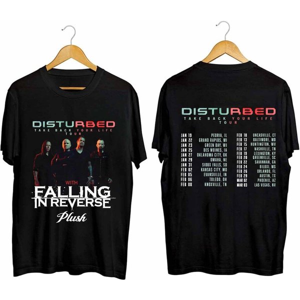 Disturbed 2024 Tour Fan Shirt - Official Band Merchandise-image
