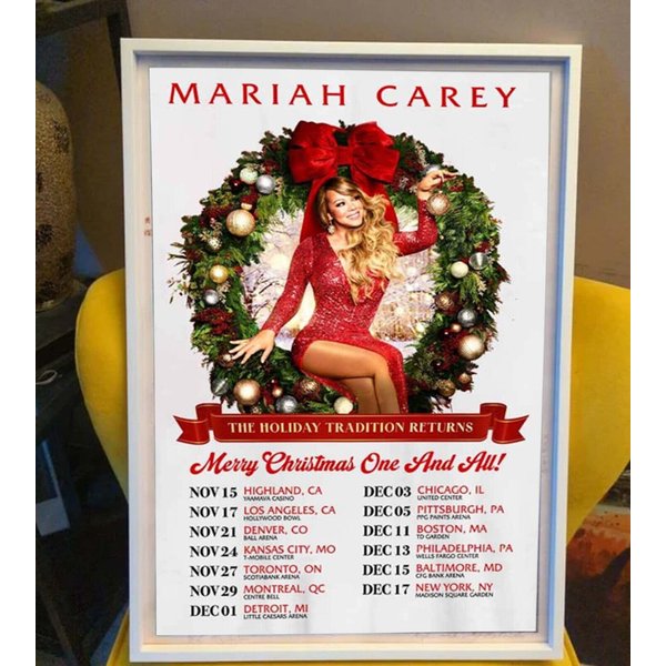 Mariah Carey Merry Christmas One And All Tour 2023 Poster-image