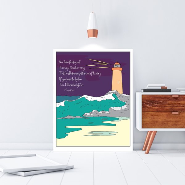 Maggie Rogers Light On Wall Art Maggie Rogers Poster-image