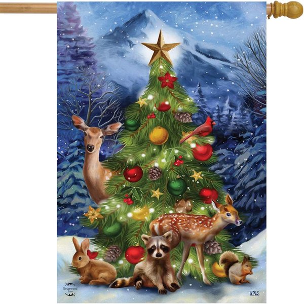 Christmas Tree Friends House Flag-image