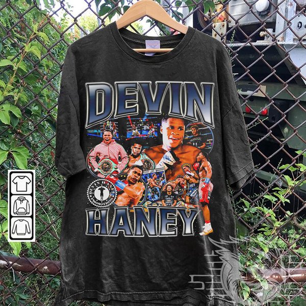 Boxing Shirt Devin Haney Vintage 90S Bootleg Style T-Shirt-image