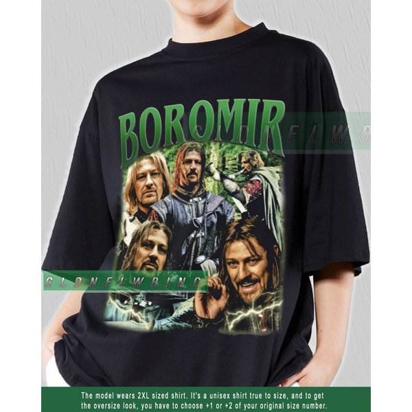Limited Boromir Shirt Vintage 90S Boromir Tshirt Graphic Tee-image