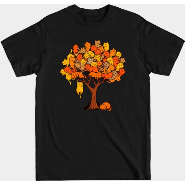 Cat Tree Gift For Cat Lovers T-Shirt-image