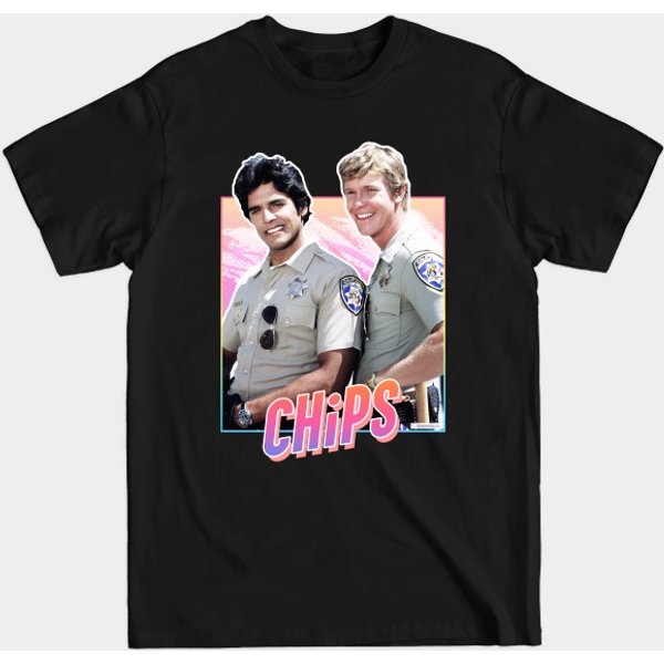 Chips - 80S Tv - Chips - T-Shirt-image