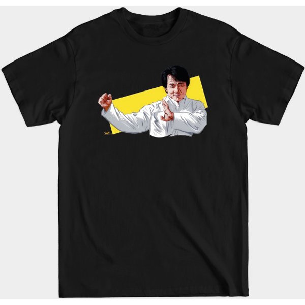 Jackie Chan - An Illustration By Paul Cemmick - Jackie Chan - T-Shirt-image